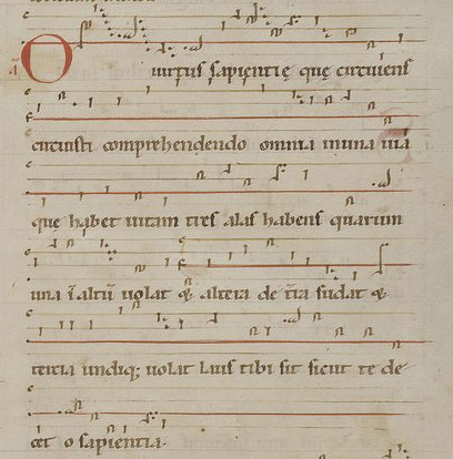 Rupertsberger Riesencodex (Wiesbaden, Hessische Landesbibliothek, Hs. 2, fol. 466) - Quelle: http://www.hlb-wiesbaden.de/index.php?dom=1&lang=22&p=261